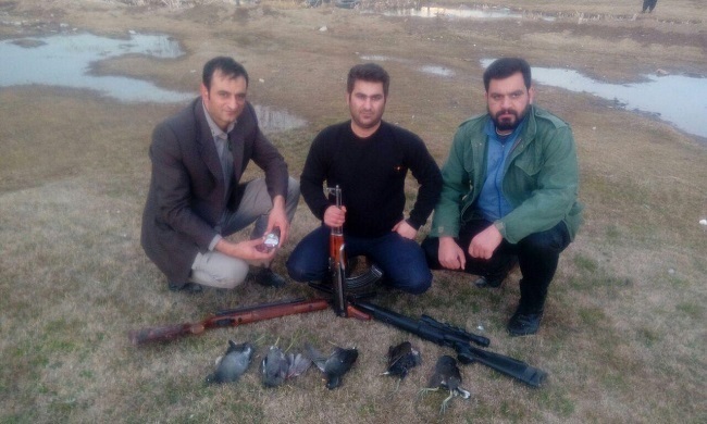 دستگیری شکارچیان پرندگان آبزی در سلسله