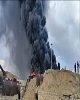 آتش سوزی در کارخانه آسفالت شهرداری الیگودرز