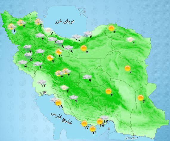 برف و باران در تمامی کشور به را افتاد!